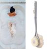 Bath Brush Soft Hair 2 in 1 Scrubbing Artifact Long Handle Back Scrubber for Adult Men